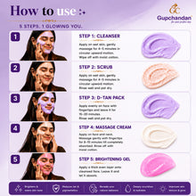 Gupchandan D-TAN Power Brightening Facial Kit | 4 Complete Facials