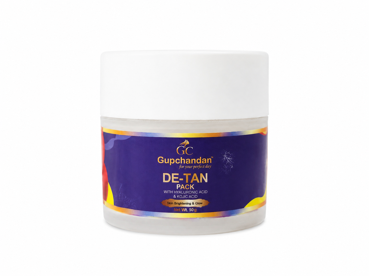 Gupchandan D-TAN Brightening Pack with Kojic Acid, Hyaluronic Acid & Niacinamide