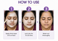 Gupchandan D-TAN Brightening Pack with Kojic Acid, Hyaluronic Acid & Niacinamide