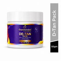 Gupchandan D-TAN Brightening Pack with Kojic Acid, Hyaluronic Acid & Niacinamide